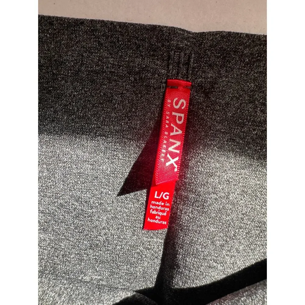 SPANX Charcoal Heather Look at me Now Leggings Size Large